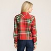 Lands' End Women's Cropped Flannel Shirt - 2 of 4