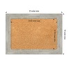 Amanti Art Dove Greywash Narrow Framed Corkboard, Natural Cork - image 4 of 4