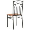 vidaXL Dining Chairs 2 pcs Brown MDF - 4 of 4