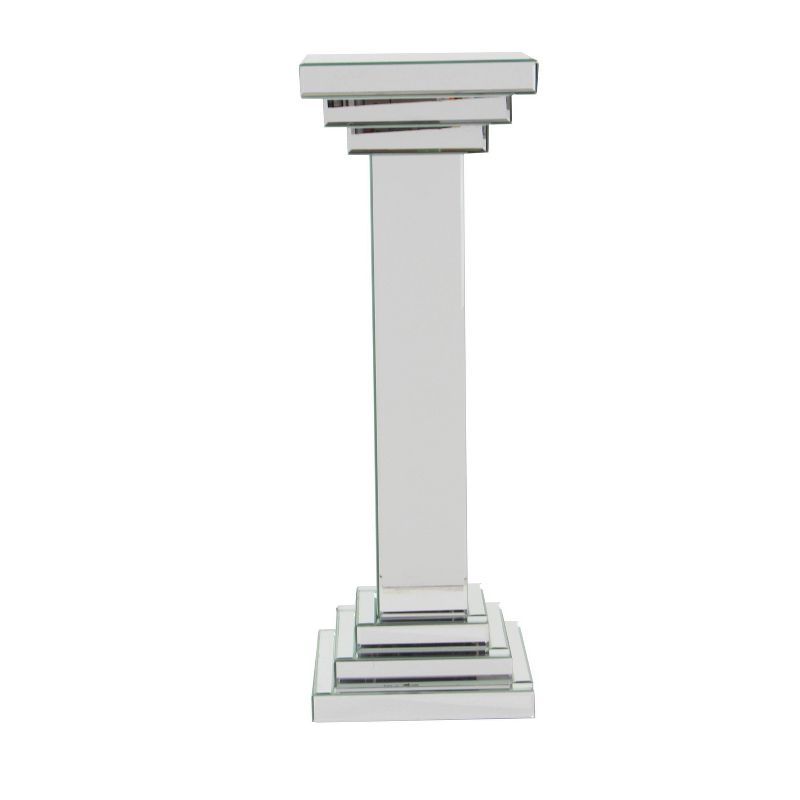Glam Mirrored Pedestal Table Silver - Olivia &#38; May, 6 of 18