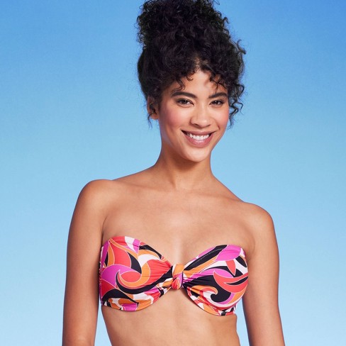 Women's Knot-front Bandeau Bikini Top - Shade u0026 Shore™ Multi 34b : Target
