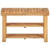 vidaXL Shoe Rack Bench Shoe Storage Organizer Shelf Holder Solid Acacia Wood - 2 of 4