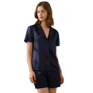 Mommesilk Yves Silk Pajama Top - 1 of 4