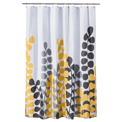Vine Shower Curtain - Yellow/Gray - Room Essentials™