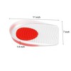 Unique Bargains Silicone Heel Support Cup Pads Orthotic Insole Plantar Care Heel Pads 4Pcs Ripple Pattern Red - 4 of 4