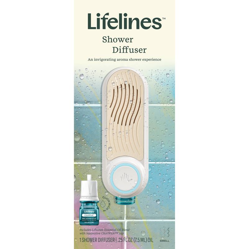 Shower Diffuser plus Essential Oil Blend - Lifelines, 3 of 12