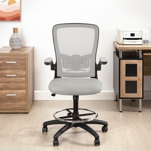 Home Imports Emporium Ergonomic Mesh Office Chair with Adjustable Height and Black Base - 1 of 4