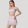 Anna-Kaci Women's Scoop Neck Crop Top with Wide Shoulder Straps and Soft Stretch Fabric for Low to Medium Impact - 3 of 4