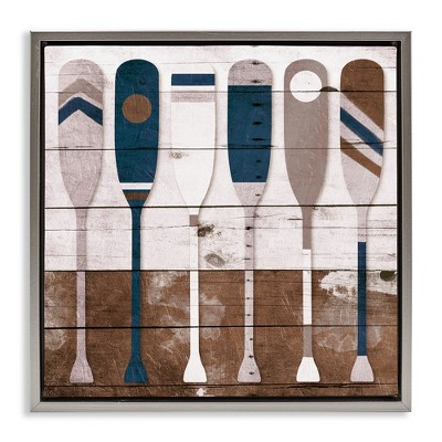 Stupell Industries Rustic Ocean Paddle Ores, 25" x 25"