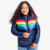 Primary Adult Puffer Jacket In Stripe (Women's Fit) - 2 of 2