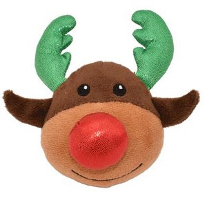 MULTIPET Holiday Pull & Vibrate Plush Cat Toy - Reindeer - 1 of 1