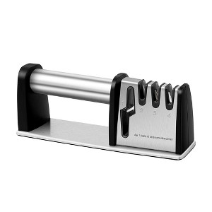 JUJABU 4-in-1 Professional Manual Knife Sharpener - Kitchen Blade & Scissors Sharpening Tool - 1 of 4