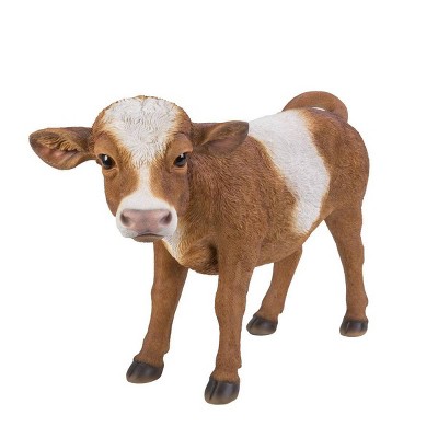 16.5" Resin Standing Cow Statue Black - Hi-Line Gift