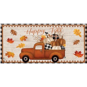 Briarwood Lane Happy Fall Pickup Truck Mini Mat 22x10 Indoor Outdoor For Fall Doormat - 1 of 3
