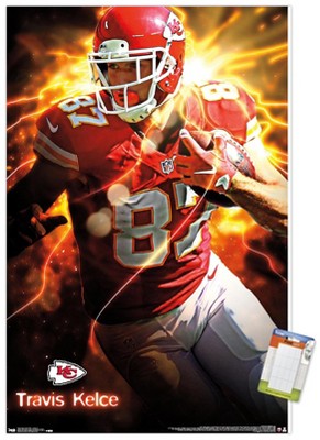 Trends International NFL Kansas City Chiefs - Patrick Mahomes II 22  Unframed Wall Poster Print White Mounts Bundle 22.375 x 34