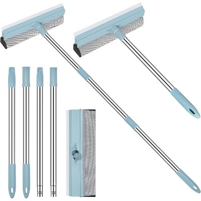 SetSail Window Squeegee for Home, 2-in-1 Window Cleaner Tool with Rubber Blade