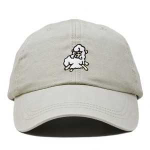 Dalix Sheep Embroidered Cotton Dad Hat Adjustable Cute Animal Lover Baseball Cap for Everyday Fashion Womens - 1 of 4
