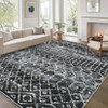 Nasitip Bohemian Geometric Pattern Area Rugs for Living Room Soft Low Pile Non-Sliping, Machine Washable - 3 of 4