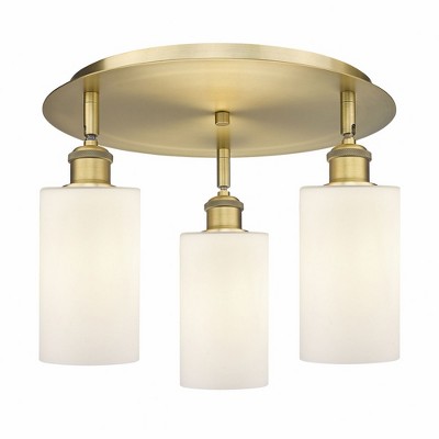 Clymer - 3 Light Flush Mount In Art Deco Style-9.38 Inches Tall and 15.63 Inches Wide