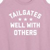 Women's - Instant Message - Tailgates Well With Others Graphic Racerback Tank - 2 of 4