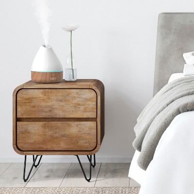 Serenity Whisper 6'' White Ultrasonic Aromatherapy Oil Diffuser