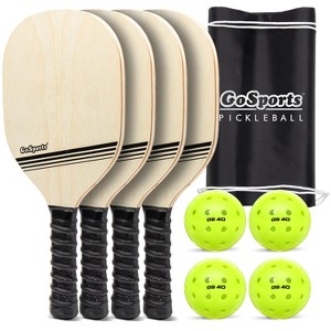 GoSports Pickleball Set with 4 Paddles, 4 Regulation Pickleballs and Carry Case - 1 of 4