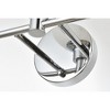 Elegant Lighting Cordelia 3 light Chrome and frosted white Bath Sconce - 4 of 4