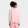 Girls' The Grinch 'Cindy Lou Who' Boucle Sweater - Pink - 3 of 4