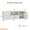 Television Stands for Living Room Entertainment Center w/Lights, Stands for 65 Inch Tv, TV Console Table w/2 Storage and 1 Drawer - 2 of 4