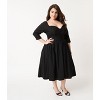 Unique Vintage Women's Plus Sweetheart Lamar Swing Dress - 4 of 4