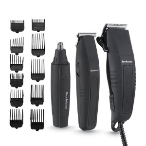 Brookstone - Grooming Combo Kit, All-in-One Beard, Hair, and Body Trimmer Set for Complete Personal Grooming Needs - 1 of 4