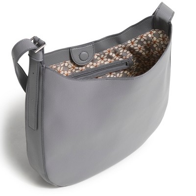 Vera Bradley Women's Outlet Faux Leather Hobo Convertible Crossbody Bag Quiet Shade — фото 2