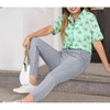 HAPPY BAY Hawaiian Shirts Womens Cotton Linen Effect Summer Beach Party Colorful Short Sleeve Tops Tropical Vacation Button Up Shirts - 2 of 4