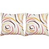 Lollypop (Set of 2) - Fiery Red - 20"X20" - Safavieh - 2 of 3