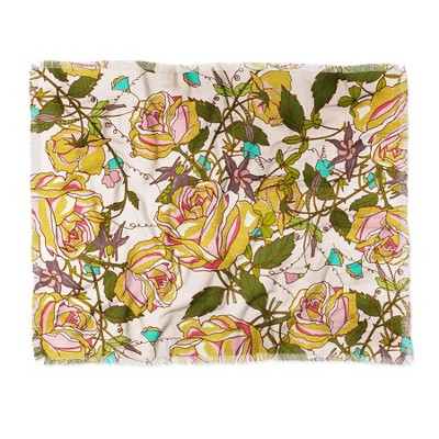 83 Oranges Beauty Woven Throw Blanket Brown - Deny Designs