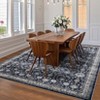Area Rug for Living Room, Washable Vintage Low Pile Rug, Stain Resistant Soft Carpet, Traditional Thin Throw Floor Cover for Home, Office - 3 of 4
