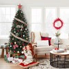 5/6/7 ft Artificial Christmas Tree w/ Metal Stand, Realistic PE/PVC Pine Needles, Indoor Outdoor Holiday Decor, Green - 2 of 4