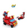 VATOS 642 Pcs STEM 9-in-1 Fire Truck Robot Building Block Model Kit Toy for Kids Ages 6-12 Years Old - 2 of 3