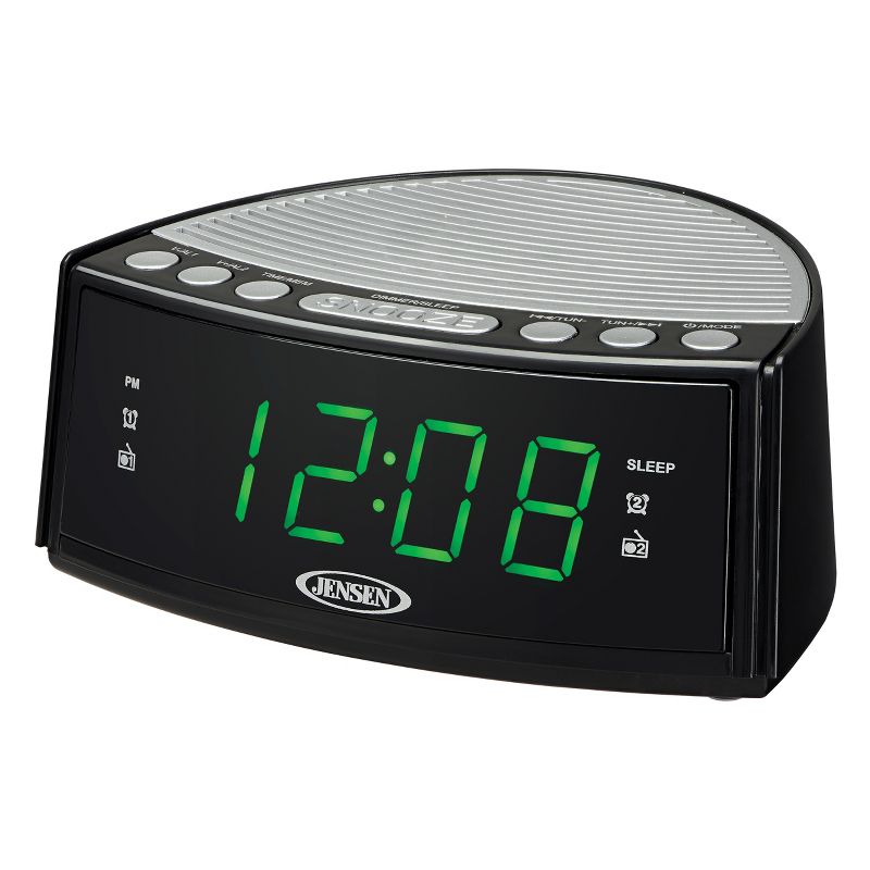 JENSEN JCR-160 Digital AM/FM Dual Alarm Clock Radio, 1 of 5