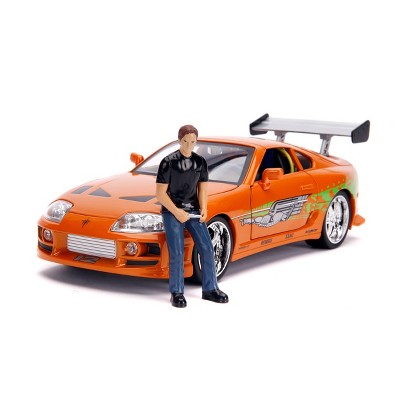 Fast & Furious 1:18 Scale Toyota Supra Die-cast Vehicle with Brian Figure