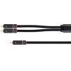 Monoprice RCA to 2 RCA Pigtail Cable - 3 Feet - Black, M/M, Gold Plated, Double Shielded With Copper Braiding - Onix Series - 2 of 4