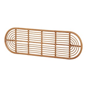 HomeStock Rattan Wall-Mounted Headboard Retro Natural - 1 of 4