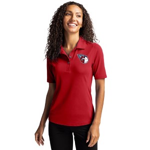 Cleveland Guardians Cutter & Buck Virtue Eco Pique Recycled Womens Polo - 1 of 1