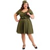HalloweenCostumes.com Plus Size Women's Vintage Combat Cutie - 3 of 3