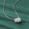 Pure Collection by Ross-Simons 0.25 ct. t.w. Diamond Cluster Necklace in Sterling Silver - 3 of 4
