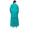 L I V D Women's Tiered Maxi Dress with Long Sleeves - 3 of 3