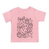 The Juniper Shop Coquette Strawberries And Sparkles Toddler Short Sleeve Tee - 2 of 4