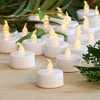 LumaBase Battery-Operated LED Tea Lights, Amber - Set of 24 - 2 of 4
