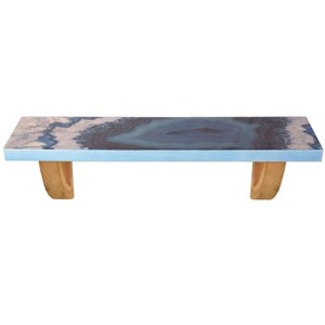 TX USA Corporation Wall Shelf, 6.25" D x 24" W x 8.25" H, Blue - 1 of 1