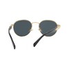 HTUTWOO Women's Metal Oval Frame gradual change Sunglasses UV400 for outdoor sports travel - 4 of 4